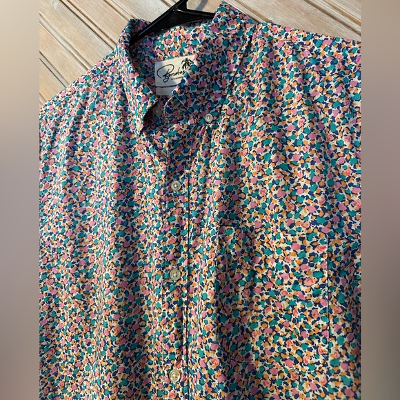 Bonobos Short-Sleeve Floral Casual Button-Downs 2 Pack Blue Pink White - Picture 4 of 11